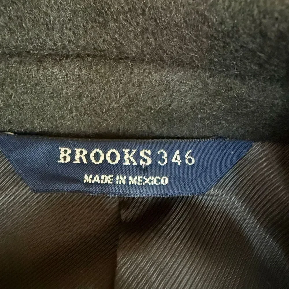 BROOKS BROTHERS 346 Men's dark greenTwo-Button Camel Hair sport coat SZ 44R